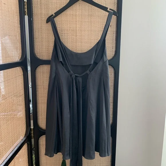 Free People Late Night Mini Slip Dress in Gray - Picture 4 of 6